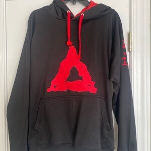 Black and Red Men's Hoodie & Joggers